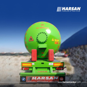 Semi-remorque de transport de GPL de 60 m, capacité de charge de 28 500 kg, 3 essieux, 12 roues, certifiée AD 2000, citerne routière pour propane et butane en vrac - Product Image 4
