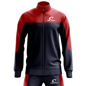 Ensemble de survêtement décontracté d'hiver en polyester uni coupe classique pour homme, avec cordon de serrage, sublimation, faible MOQ, pour le jogging - Product Image 4