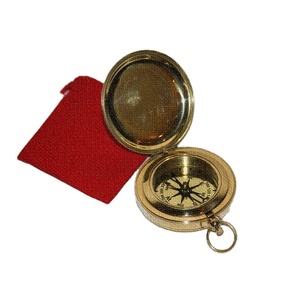 Nouveau nautique en laiton personnalisé boussole concepteur collection Vintage Style Antique fini boussole randonnée Camping accessoires - Product Image 1