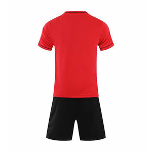 Conjunto de Camiseta de Fútbol Personalizada de Calidad Profesional de Secado Rápido 100% Poliéster con Cuello en V, Uniforme de Entrenamiento de Fútbol de Color Sólido para Clubes - Product Image 6