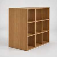 Meuble de rangement ouvert en bois pour la maison, étagère organisatrice