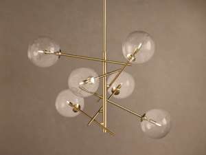 <span class=keywords><strong>Lampadario</strong></span> a Sfera di Vetro, Illuminazione Decorativa per Casa, Salone, Villa, Ristorante, Camera da Letto - Product Image 1