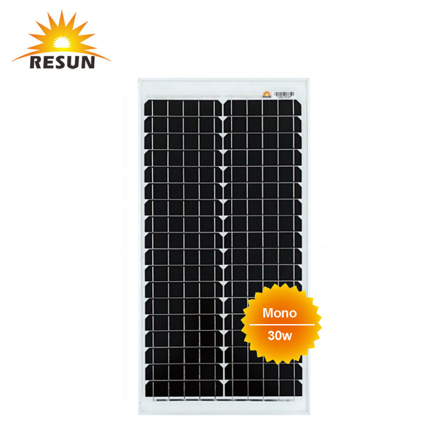 China Wholesale PriceRestar Customization IP68 TUV Small Size Polycrystalline Portable Solar Panels 30w for Window