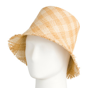 Chapeaux de paille naturels de qualité supérieure protection solaire élégant chapeau de feuille de raphia logo personnalisé accepter de haut fabricant du Vietnam - Product Image 1