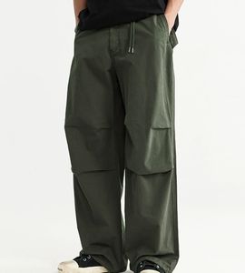 Custom Breathable Cotton <b>Pants</b> Summer Casual Flat Front <b>Parachute</b> Baggy <b>Cargo</b> Trousers for Men - Product Image 6