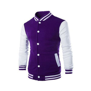 Vestes universitaires en gros pour hommes, blanches, à personnaliser, sublimation, bomber, veste de baseball pour hommes, 2026 - Product Image 4