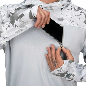 Sudadera con capucha de pesca al aire libre de manga larga de ropa deportiva de alta calidad con protección solar de malla transpirable de talla grande para adultos servicio OEM - Product Image 3