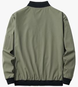 Blouson aviateur décontracté coupe ajustée pour hommes vêtements de sport légers de style rue avec col montant saison d'hiver OEM ODM entretenu - Product Image 5
