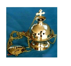 Durable & Stylish Brass <b>Incense</b> Burner with Chain <b>Church</b> Home Use Features Wholesale Musk Seed Aromas Religious <b>Incense</b> Holder - Product Image 1