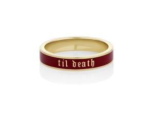 yellow & brown Til Death Dainty <b>silver</b> Band <b>Ring</b> Hot Selling Trending <b>Stacking</b> Anniversary Gift Band <b>Ring</b> Promise Band <b>Ring</b> - Product Image 3