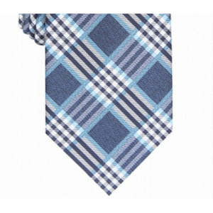 เนคไทลายสก็อตแคมเมอร์ลอนสำหรับผู้ชาย Perry Ellis สไตล์คลาสสิกสำหรับงานปาร์ตี้ สีกรมท่า ไซส์เดียว  โลโก้สั่งทำพิเศษ ลายพิมพ์ลายทางแบบแจ็คการ์ด ผลิตจากโพลีเอสเตอร์ - Product Image 2