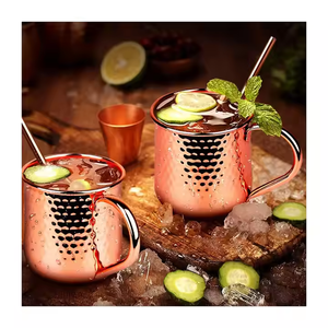 High Quality Mule Copper <b>Mugs</b> Box Gift Set New Arrival Copper <b>Mug</b> Antique Hammered Moscow Mule <b>Mug</b> for Beer, <b>Coffee</b>, Water Drink - Product Image 2