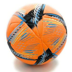 Ballon de football professionnel avec logo personnalisé le plus vendu matériau en cuir PU et PVC thermocollé pour les sports et les matchs - Product Image 1