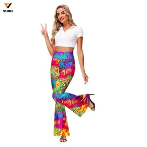 Pantalones acampanados de venta directa de fábrica de alta calidad, fabricante de Pakistán, gran oferta, pantalones acampanados transpirables de moda para mujer - Product Image 4
