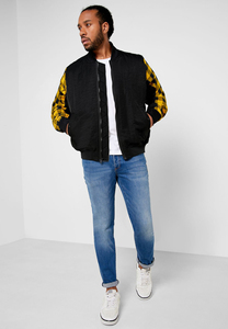 High Quality Men's Black Varsity Jackets Winter <b>Wool</b> Fabric Custom Embroidery Stand Collar Custom CollegeBaseballjacket for men - Product Image 6