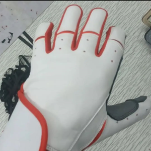 Gants de frappe de baseball en cuir de vache personnalisés, ambidextres, fermeture à boucle et crochet, unisexe, entraînement professionnel au softball, écologiques - Product Image 6