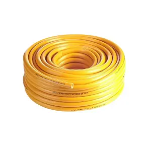 High Temperature Air Hose Used For Carrying Air Water And Various Spray Solutions PVC Yellow Air Hose White Film Packing