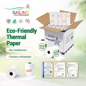 Papel Térmico de 53 mm para Terminal Portátil POS de Una Sola Capa para Impresión de Tarjetas de Embarque de Aerolíneas y Cajas Registradoras - Product Image 4