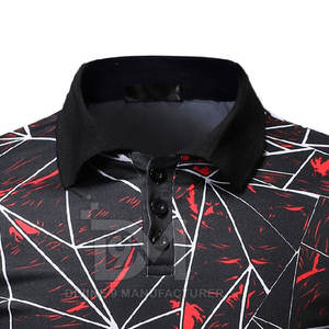 Polos de golf en sublimation imprimée avec logo personnalisé Polos de golf en sublimation élégants fabriqués avec les meilleurs matériaux vendus en gros - Product Image 4