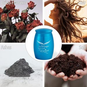 <b>Small</b> <b>Urns</b> <b>for</b> <b>Human</b> <b>Ashes</b> Adult Male Female Cremation <b>Urns</b> <b>for</b> Women Men Decorative <b>for</b> <b>Human</b> Adult Custom Size <b>Urn</b> Blue - Product Image 5