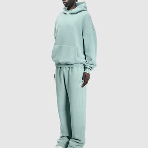 Custom Logo Hooded Casual Pullover High Quality 100% Cotton Blank Sweat <b>Suit</b> Unisex Sweat Tracksuit Set Jogging <b>Suit</b> for <b>Men</b> - Product Image 1