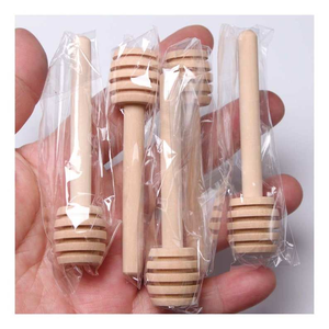 Cuillère à miel en bois d'acacia avec logo personnalisé, serveur de miel naturel durable pour les commandes en gros - Product Image 3