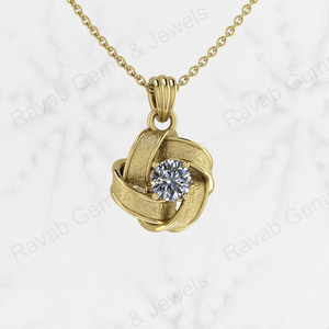 Superventas calidad superior 925 plata esterlina 6mm nudo celta CZ chapado en oro circón recuerdo joyería fina colgantes y dijes - Product Image 1