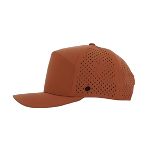 Custom Embroidery Logo Waterproof Golf Hat With Custom Tee Holder Woven Tag Inner Tape 7-Panel Perforated <b>Cap</b> Snapback Closure - Product Image 3