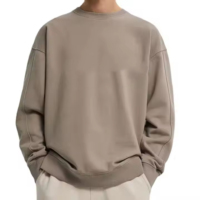 Pulls en tricot pour hommes à manches longues de style vintage, 100% coton, anti-rides, anti-rétrécissement, option de logo sur le devant, personnalisable