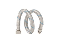 Raccords de tuyaux flexibles pour toilettes en acier inoxydable avec fils rouges et bleus G1/2 F1/2