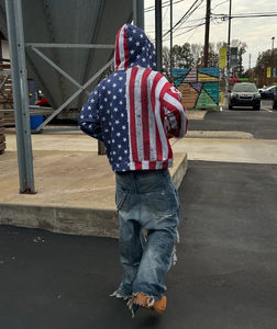 Fabricant de sweat-shirts à capuche zippés en molleton français lourd de 420 g/m², coupe carrée, avec strass - Product Image 5