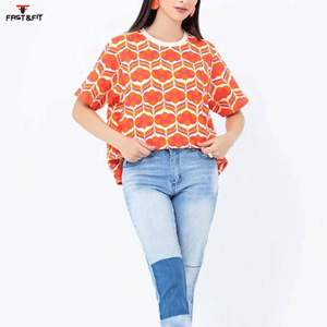 Camiseta de Punto para Mujer de Alta Calidad a Precio Económico, 100% Algodón, Personalizada, Informal, Veraniega, Ecológica, Corte Holgado, Hecha en Pakistán - Product Image 5