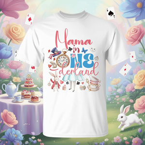 Camiseta familiar de cumpleaños de Alice Mama in Onederland para celebraciones y eventos - Product Image 2