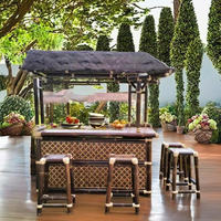 Bar Tiki en bambou 100% naturel, design moderne, pliable, idéal pour les restaurants, les hôtels, les appartements, les parcs, prix bas