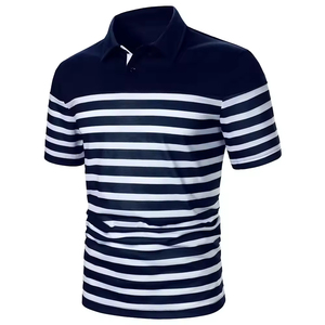 2025 ventes directes d'usine personnalisées doux polos vierges grande taille hommes col montant conception personnalisée respirant hommes polos - Product Image 2