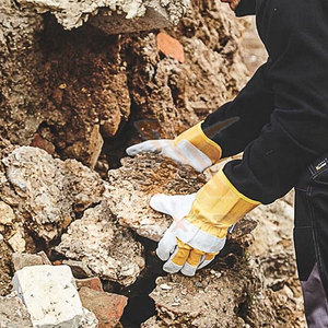 High Quality Durable Leather Working Gloves New Arrival Eco-Friendly Waterproof Fireproof Anti-Slip Safety Cuff - Product Image 5