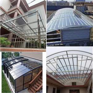 カスタマイズ可能な0.75mm-20mm厚固体ポリカーボネートシート耐久性透明クリアホテル病院屋根モダンデザイン - Product Image 6