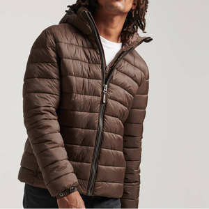 Chaqueta acolchada impermeable 2025 para hombre, abrigo cálido de invierno, capucha de oveja extraíble, ropa informal de poliéster grueso con cremallera, tallas grandes regulares - Product Image 1
