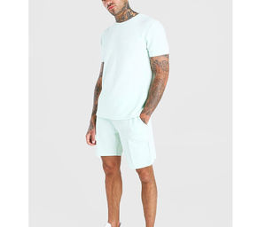 Nouvel ensemble sportif pour homme en 2 pièces pour l'été, respirant, confortable, mode outdoor, logo personnalisé, grande qualité - Product Image 3