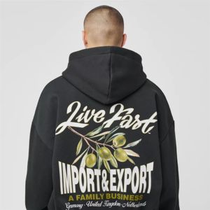 Sudaderas con Capucha de Felpa Suave de Alta Calidad de 440 g, con Logotipo Personalizado Bordado para Serigrafía, Hombros Caídos, Estilo Holgado, Otoño - Product Image 3