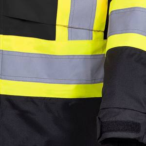 Chaqueta de Trabajo de Manga Larga Transpirable de Poliéster, Reflectante, Antibacteriana, de Alta Visibilidad, Chaqueta de Seguridad Moderna de Alta Visibilidad - Product Image 5