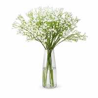 Bunga Gypsophila Buatan (Baby Breath) dengan Tangkai untuk Dekorasi Pernikahan, Rumah, Hotel, dan Pesta