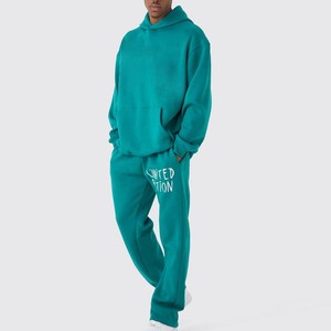 Chándal de invierno de peso pesado 400g DSM para hombre 100% algodón transpirable estampado Digital con capucha hecho en Pakistán suministro directo de fábrica - Product Image 1