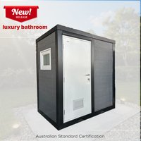 Salle de bain extérieure portable de luxe, toilettes modulaires, douche, lavabo pour maisons conteneurs, haute qualité, vente chaude 2026, durable et élégante