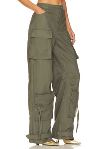 Pantalons cargo pour femmes, taille mi-haute, imperméables, respirants, de qualité supérieure, designs personnalisés, style toile, vente en gros OEM - Product Image 2