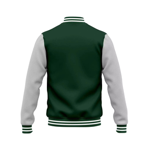 Chaqueta universitaria de manga de cuero recién llegada personalizada de la mejor calidad, chaqueta de béisbol informal, chaqueta Bomber para hombre 2025 - Product Image 6