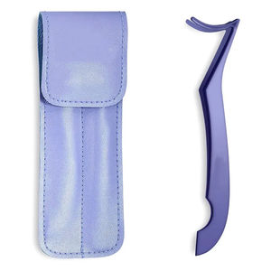 Applicateur de faux cils en acier inoxydable Durable de haute qualité violet outil de beauté à pointe lisse pour les sourcils et l'extension - Product Image 2