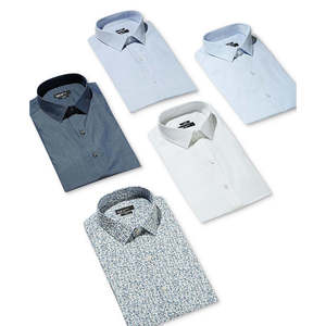 Camicia da Uomo Bar III Slim-Fit Elasticizzata in Tessuto Popeline Antipiega Stile Classico/Casual Taglie 15-34-35 (6XL) - Product Image 3