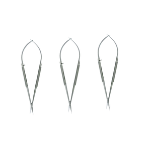 Tijeras Micro Spring Dentavex Corporation de 14 mm con Hoja Recta Dentada y Mango Redondo, Instrumentos Quirúrgicos Básicos - Product Image 2