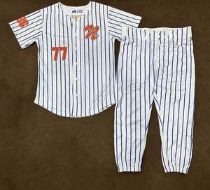 Camiseta de Béisbol Golleville de Manga Larga, Sublimada, Absorbente de Humedad, Uniforme para Hombre Adulto, Diseño a Rayas, Corte Regular, para Todas las Temporadas - Product Image 4